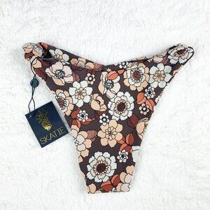 Skatie | Suzanne Bikini Bottom Bryon Floral Brown